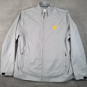 Cutter & Buck Mens XL Tennessee Volunteers WeatherTec Gray Full Zip Jacket